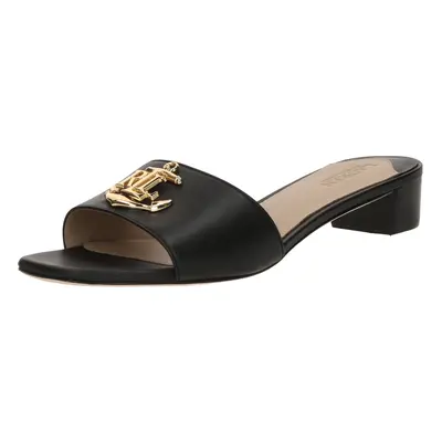 Lauren Ralph Lauren Szandálok 'FAY LOGO II-SANDALS-FLAT SANDAL' fekete