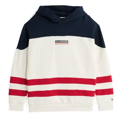 TOMMY HILFIGER Tréning póló tengerészkék / piros / fehér