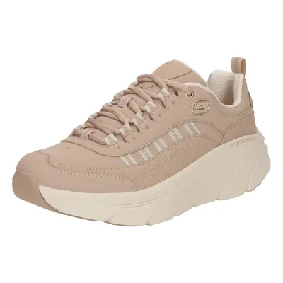 SKECHERS Rövid szárú sportcipők 'D'LUX WALKER 2.0' taupe / pasztell-rózsaszín / ezüst