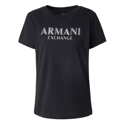 ARMANI EXCHANGE Póló ezüstszürke / fekete