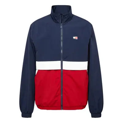 Tommy Jeans Átmeneti dzseki 'Essential' tengerészkék / piros / fehér