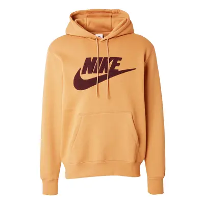 Nike Sportswear Tréning póló 'CLUB' világosbarna / bordó