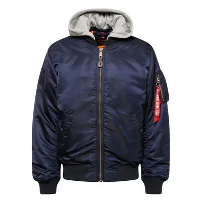 ALPHA INDUSTRIES Átmeneti dzseki 'MA-1 ZH' tengerészkék / szürke melír / piros / piszkosfehér