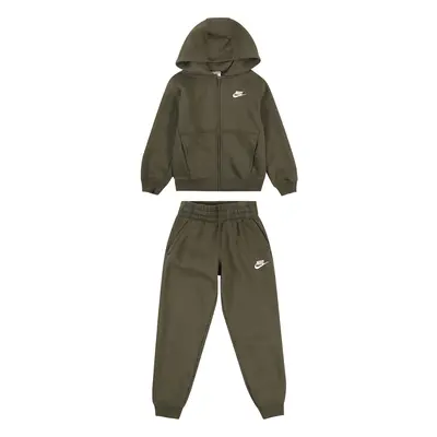 Nike Sportswear Jogging ruhák 'Club Fleece' olíva / fehér