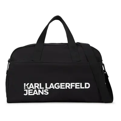 KARL LAGERFELD JEANS Weekender ' GYM ' fekete / fehér