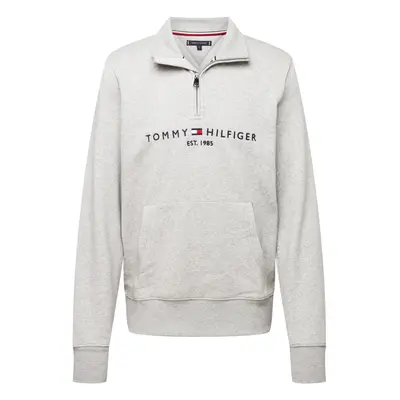 TOMMY HILFIGER Tréning póló éjkék / szürke melír / piros / fehér