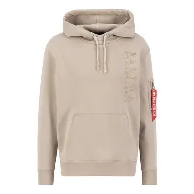 ALPHA INDUSTRIES Tréning póló homok / piros