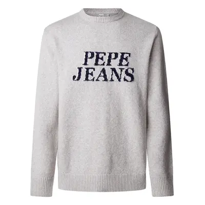 Pepe Jeans Pulóver 'LUKA' sötétkék / világosszürke