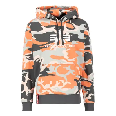 ALPHA INDUSTRIES Tréning póló 'Camo' vegyes színek / narancs