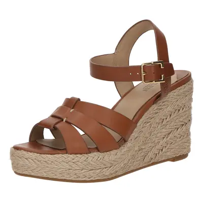 Lauren Ralph Lauren Szandálok 'SOFFIA ESPDR-ESPADRILLES-WEDGE' barna