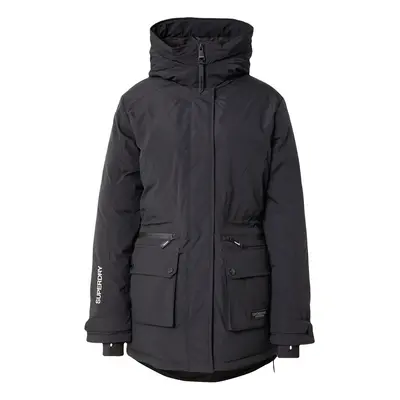 Superdry Téli parka 'City' fekete / fehér