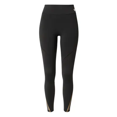 BOSS Leggings 'Energa' világos narancs / fekete / fehér