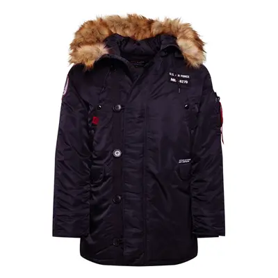 ALPHA INDUSTRIES Téli dzseki 'Airborne' szürke / piros / fekete / fehér