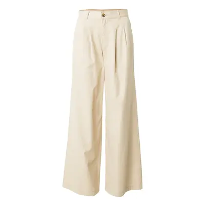 LEVI'S ® Élére vasalt nadrágok 'Pleated Wideleg Trouser' világosbarna