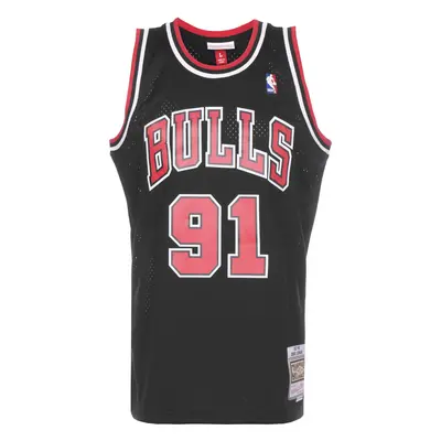 Mitchell & Ness Póló 'Dennis Rodman' piros / fekete / fehér