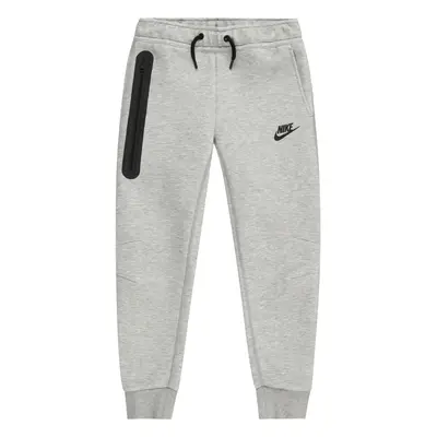 Nike Sportswear Nadrág 'TECH FLC' szürke melír / fekete