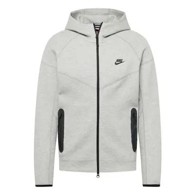 Nike Sportswear Tréning dzseki 'TCH FLC' szürke melír / fekete