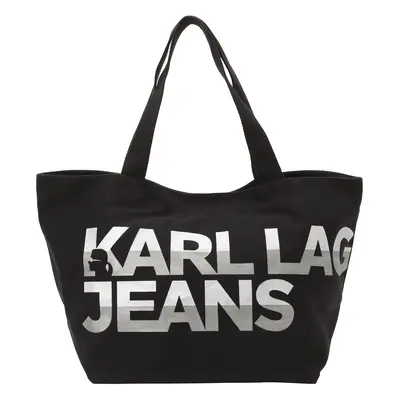 KARL LAGERFELD JEANS Shopper táska világosszürke / sötétszürke / fekete