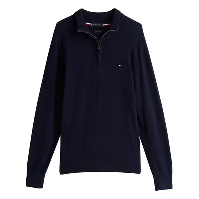 TOMMY HILFIGER Pulóver sötétkék / piros / fehér