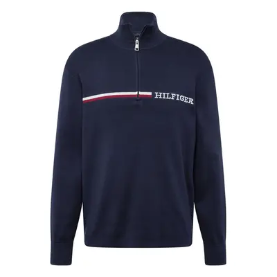 TOMMY HILFIGER Pulóver éjkék / piros / fehér