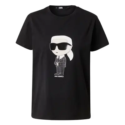 Karl Lagerfeld Póló 'Ikonik 2.0' fekete / fehér