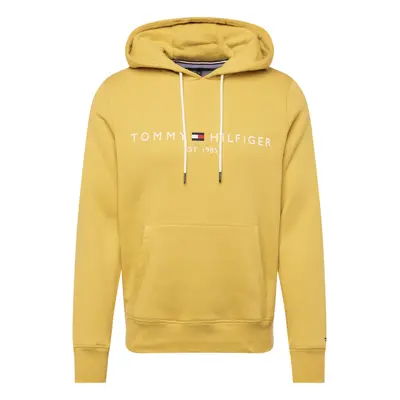 TOMMY HILFIGER Tréning póló tengerészkék / citrom / sötétvörös / fehér