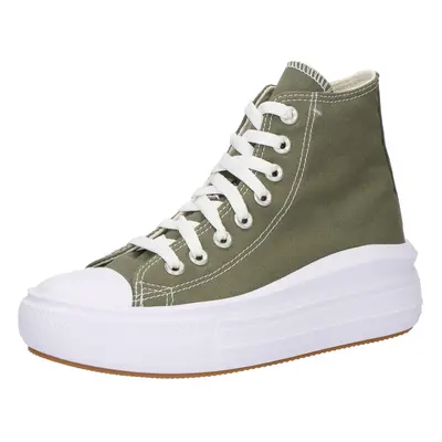 CONVERSE Magas szárú sportcipők 'CHUCK TAYLOR ALL STAR MOVE' khaki / fehér