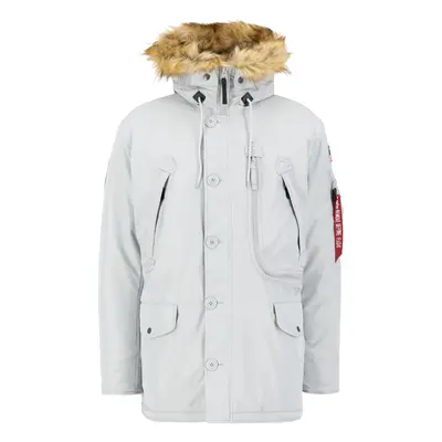 ALPHA INDUSTRIES Téli parka 'Polar' világosszürke