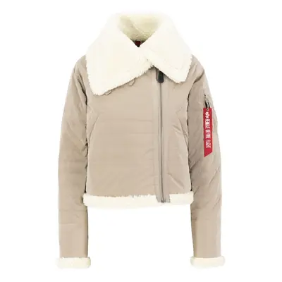 ALPHA INDUSTRIES Téli dzseki 'B3' krém / homok / piros