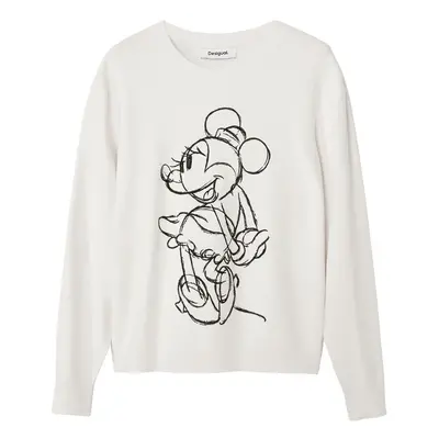 Desigual Pulóver 'Minnie Mouse' fekete / fehér