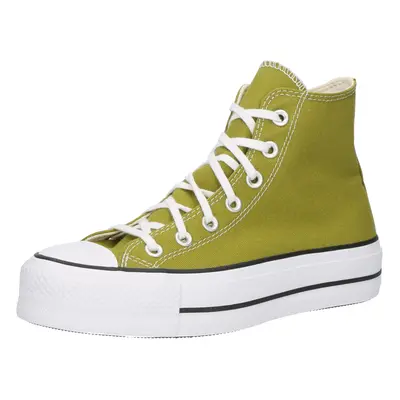 CONVERSE Magas szárú sportcipők 'CHUCK TAYLOR ALL STAR LIFT' kiwi / fekete / fehér