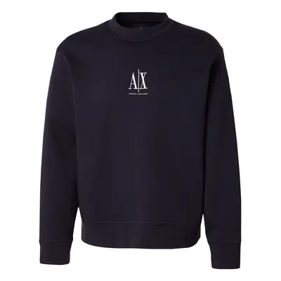 ARMANI EXCHANGE Tréning póló tengerészkék / fehér