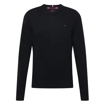 TOMMY HILFIGER Pulóver piros / fekete / fehér