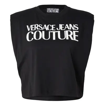 Versace Jeans Couture Póló fekete / fehér