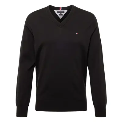 TOMMY HILFIGER Pulóver piros / fekete / fehér