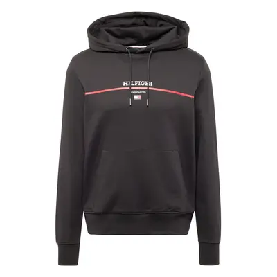 TOMMY HILFIGER Tréning póló piros / fekete / fehér