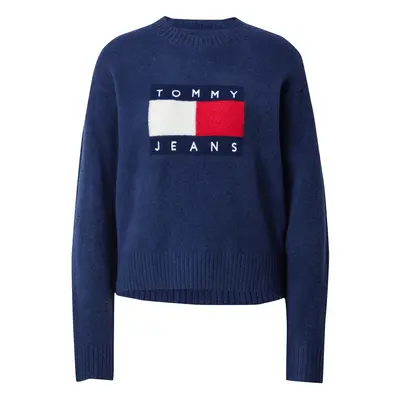 Tommy Jeans Pulóver kék / piros / fehér