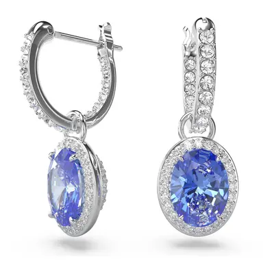 Swarovski Fülbevalók 'Una drop earrings' kék / ezüst / átlátszó