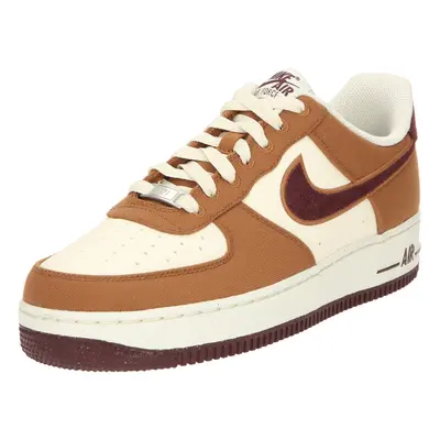 Nike Sportswear Rövid szárú sportcipők 'Air Force '07 LV8' karamell / burgundi vörös / természet