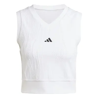 ADIDAS PERFORMANCE Sport top fekete / fehér