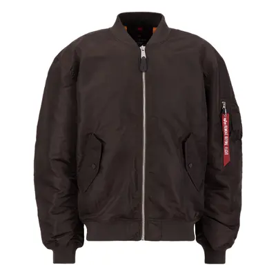 ALPHA INDUSTRIES Átmeneti dzseki 'MA-1 CS' sötét barna / piros / fehér