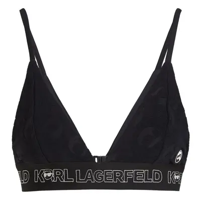 Karl Lagerfeld Bikini felső fekete / fehér