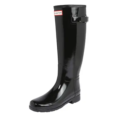 HUNTER Gumicsizmák 'WOMENS REFINED TALL GLOSS' fekete