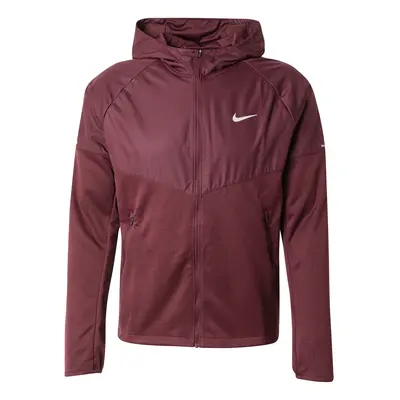 NIKE Sportdzseki 'Sphere Miler' világosszürke / burgundi vörös