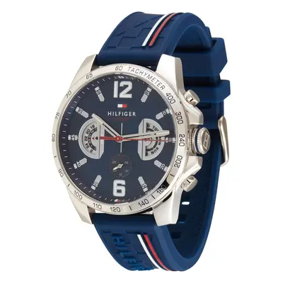 TOMMY HILFIGER Analóg órák sötétkék / piros / ezüst