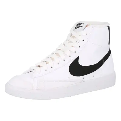 Nike Sportswear Magas szárú sportcipők 'Blazer Mid Next Nature' világosszürke / narancs / fekete