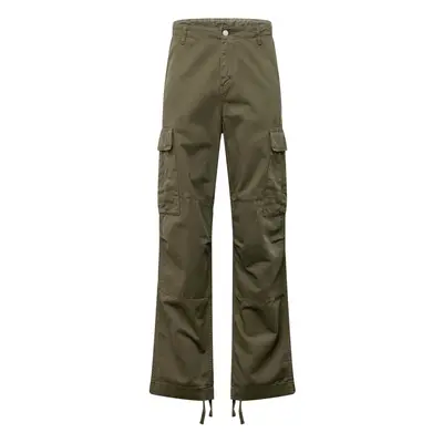 Carhartt WIP Cargo nadrágok curry / sötétzöld / piszkosfehér