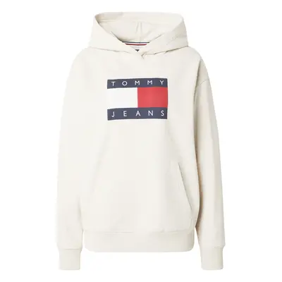 Tommy Jeans Tréning póló tengerészkék / cappuccinobarna / rubinvörös