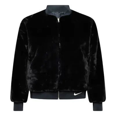 Nike Sportswear Átmeneti dzseki sötétszürke / fekete / fehér