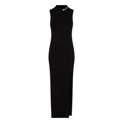 KARL LAGERFELD JEANS Ruha ' Knitted Sleeveless Maxi ' fekete